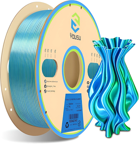 فیلامنت پرینتر سه بعدی دو رنگ ابریشمی یوسو Yousu Silk PLA
