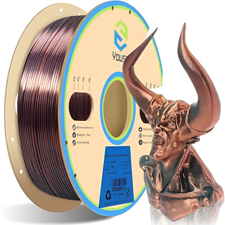فیلامنت پرینتر سه بعدی دو رنگ ابریشمی یوسو Yousu Silk PLA